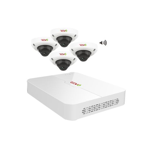 Ultra HD Audio Capable 4 Ch. 1TB NVR Home Surveillance System with 4 Security Cameras