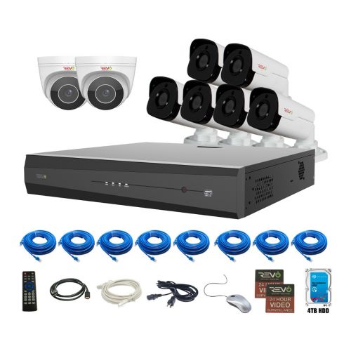 Ultra HD Plus 16 Ch. NVR Surveillance System with 8 Audio Capable Cameras