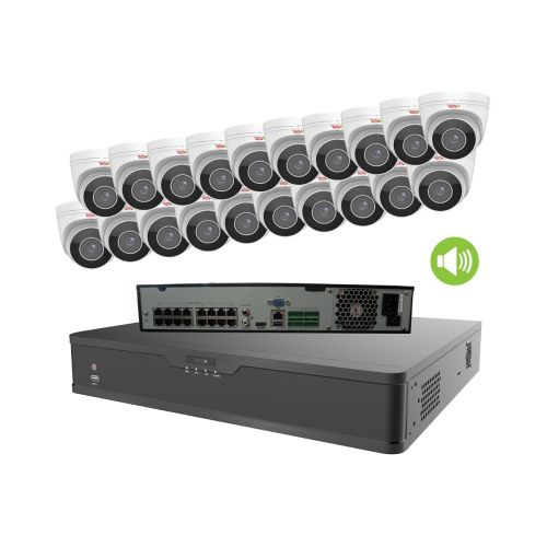 REVO ULTRA PLUS 32CH 4K NVR, 8TB, 20x 4K Motorized Lens Audio Capable Cameras